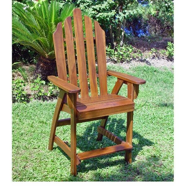 International Caravan Wood Adirondack Bar Chair VF4106-2CH